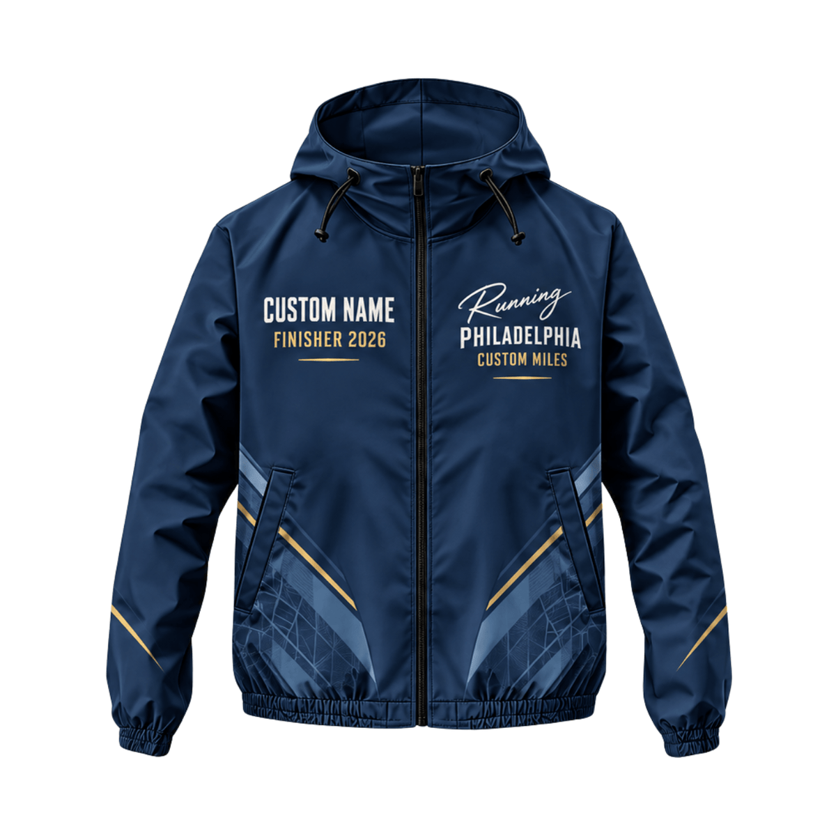 Personalized Philadelphia Finisher 2026 Running Windbreaker Jacket