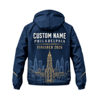 Personalized Philadelphia Finisher 2026 Running Windbreaker Jacket