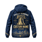 Personalized Philly Bell Running 2026 Running Windbreaker Jacket