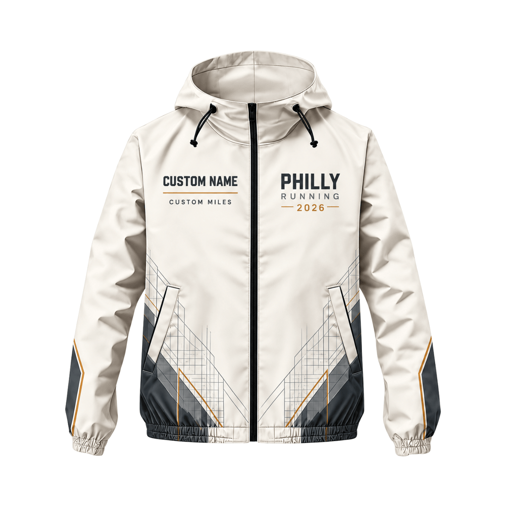 Personalized Philly Running 2026 Running Windbreaker Jacket