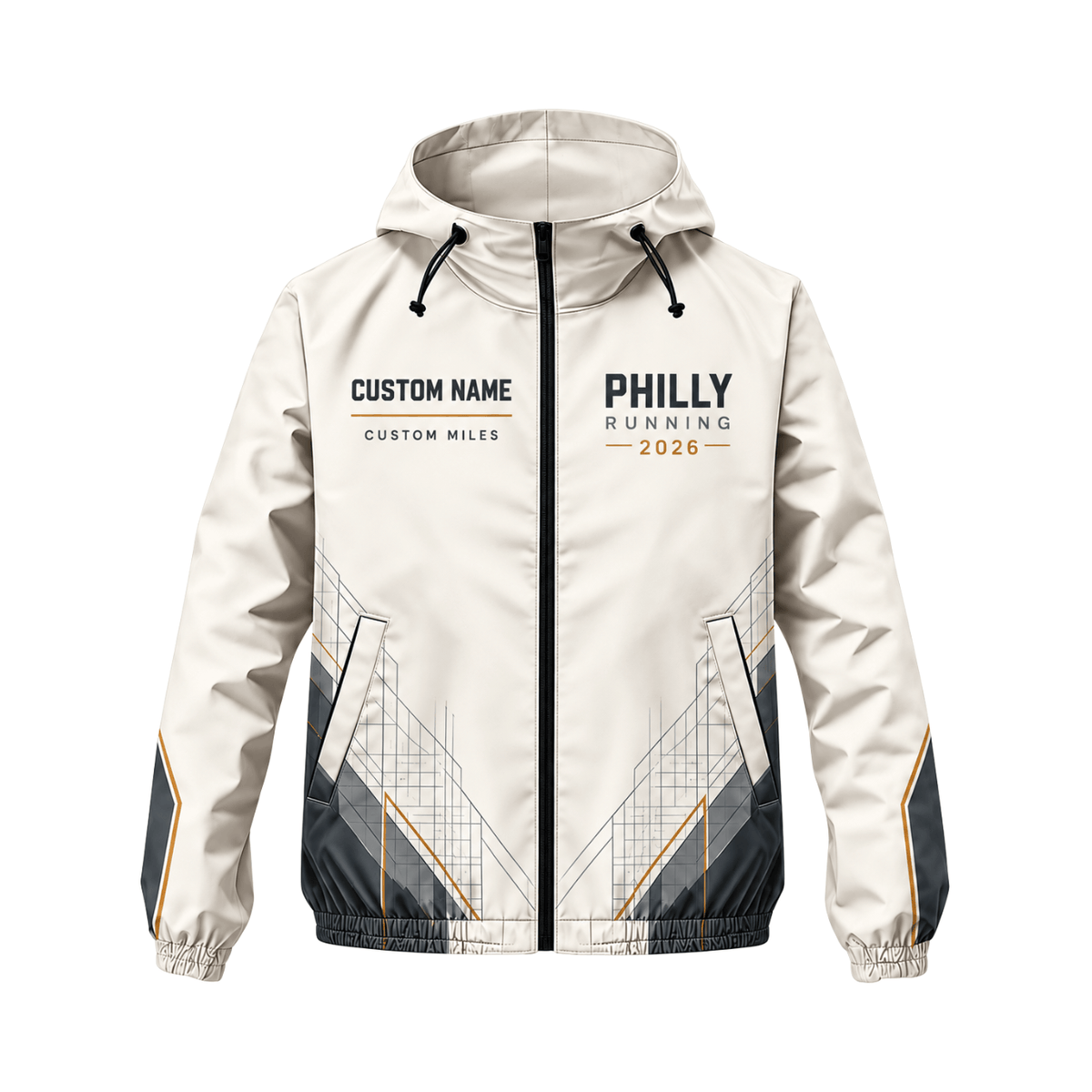 Personalized Philly Running 2026 Running Windbreaker Jacket