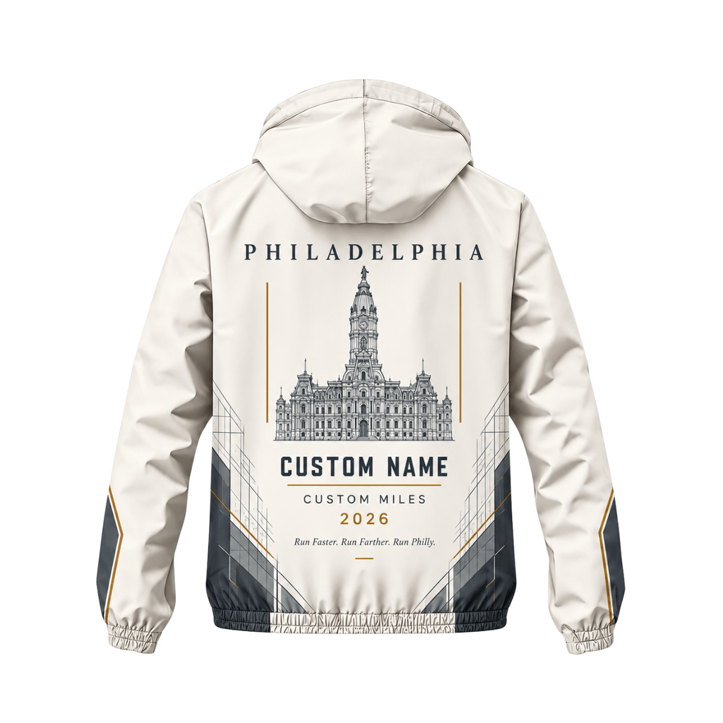 Personalized Philly Running 2026 Running Windbreaker Jacket