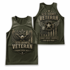 Veteran Running Tank Top - Proud Army Veteran Tech Running Singlet