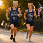 Veteran Running Tank Top - Proud Veteran Tech Running Singlet