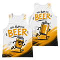 Run for Beer Tech Running Tank Top