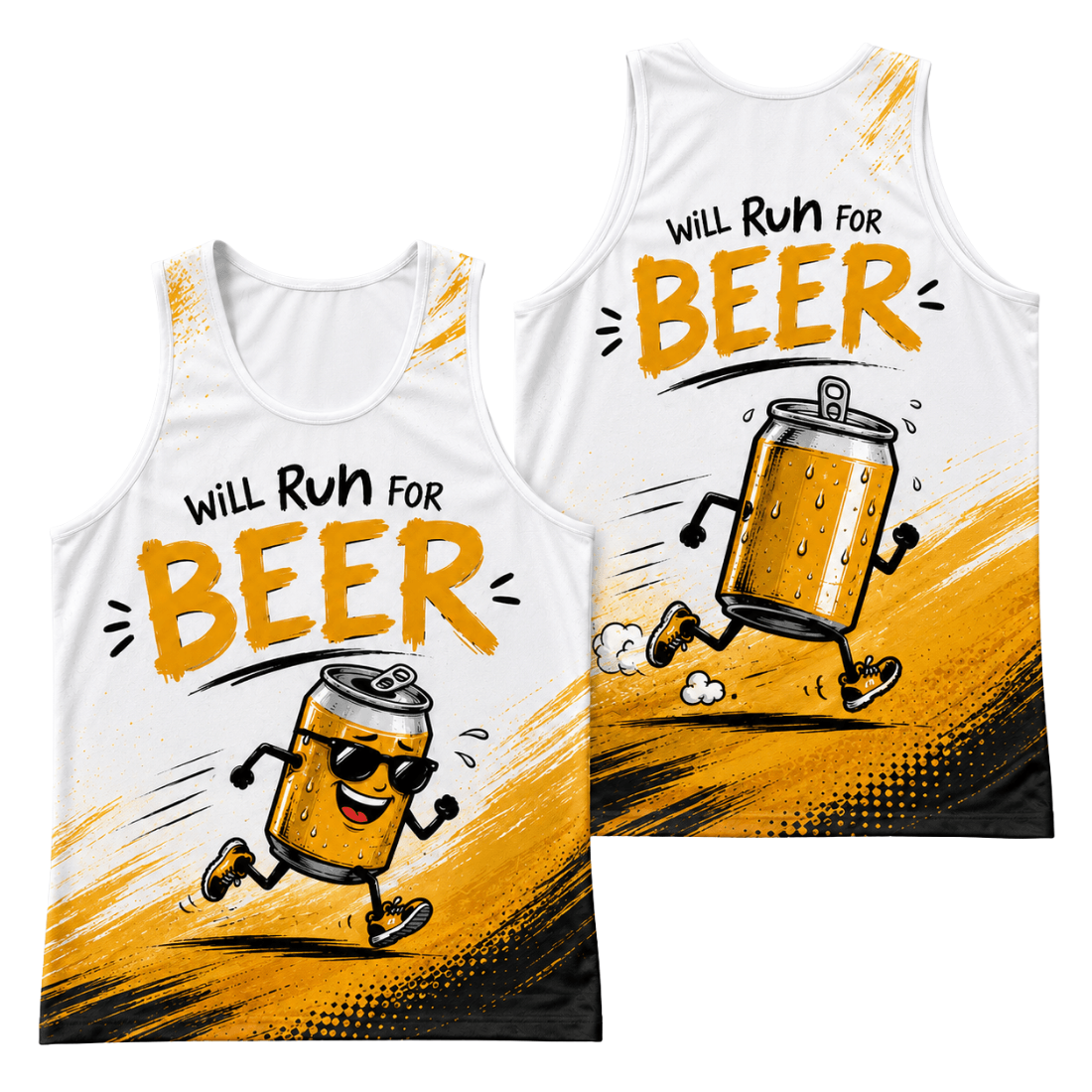 Run for Beer Tech Running Tank Top