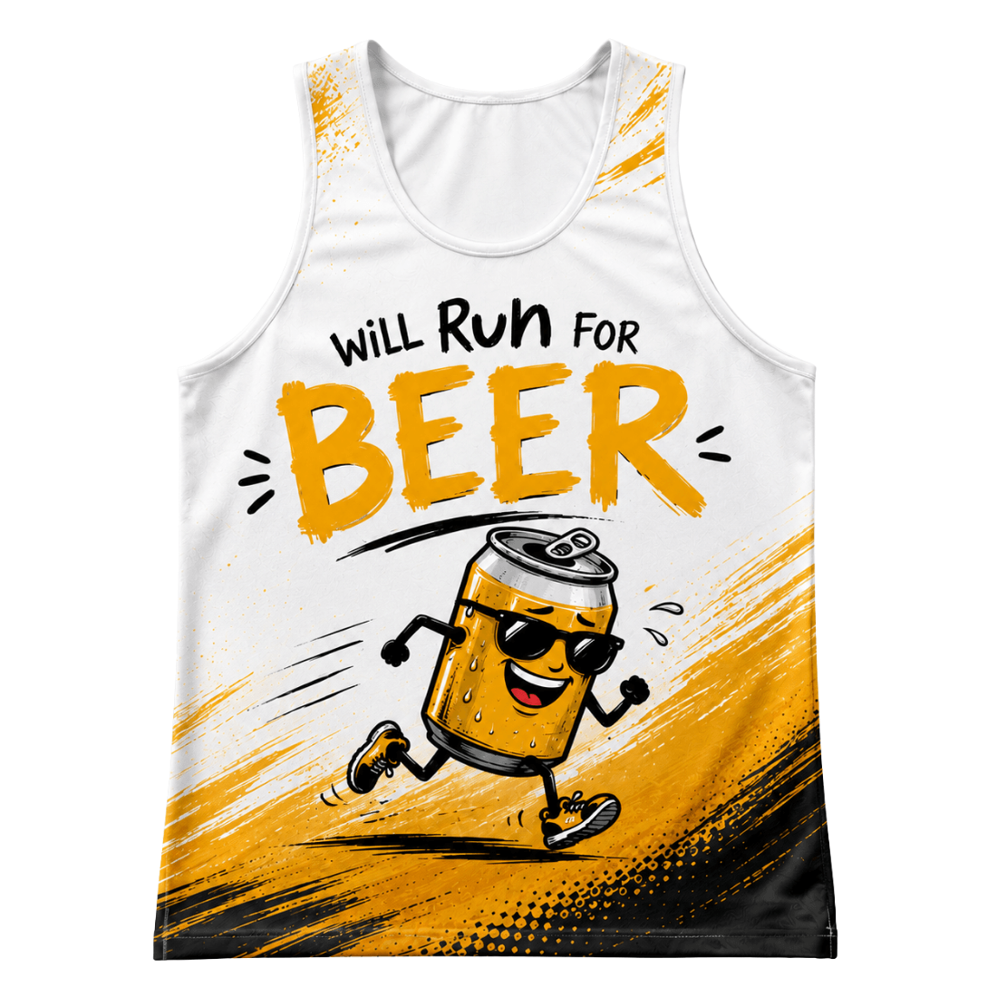Run for Beer Tech Running Tank Top