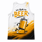 Run for Beer Tech Running Tank Top