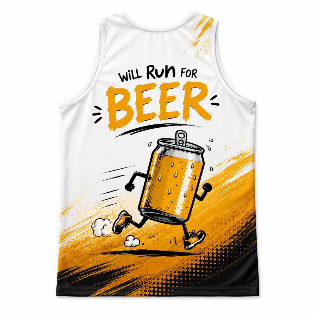 Run for Beer Tech Running Tank Top