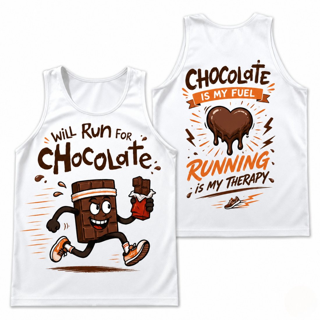 Run for Chocolate Tech Running Tank Top