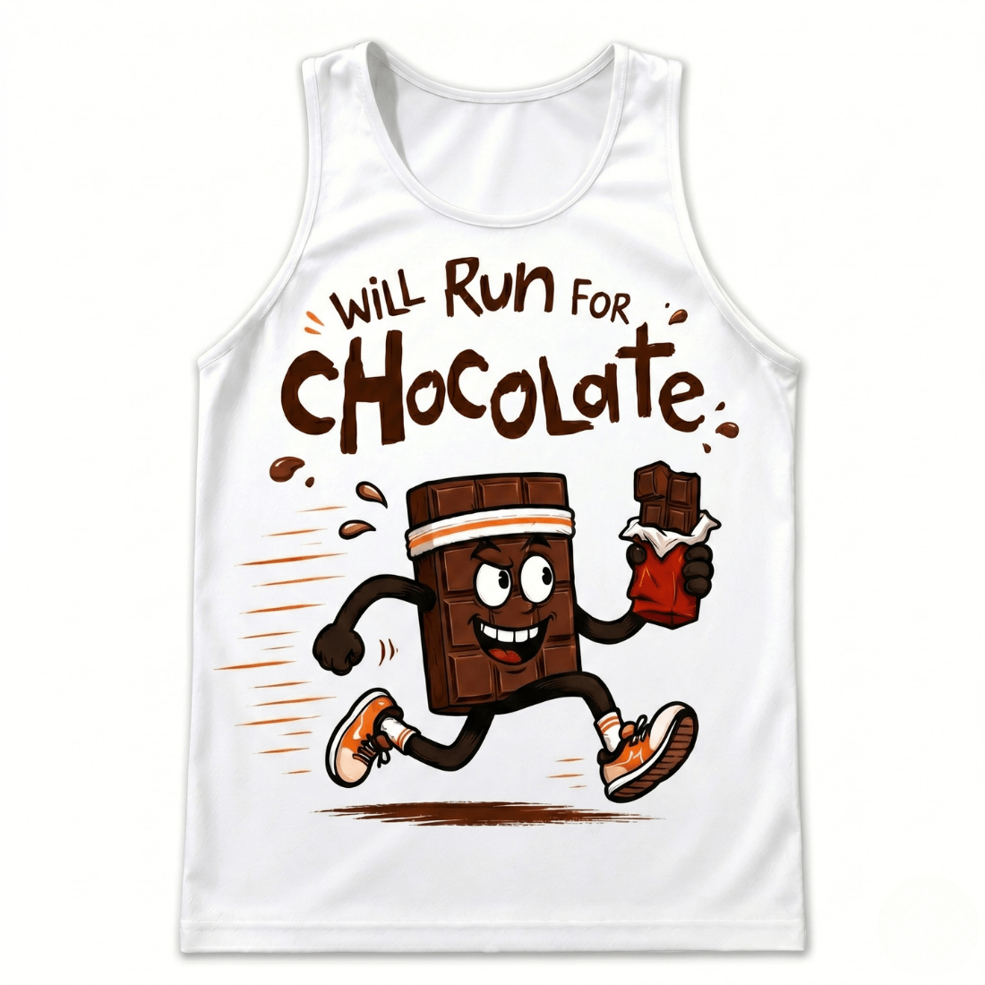 Run for Chocolate Tech Running Tank Top