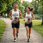Run for Coffee Tech Running Tank Top