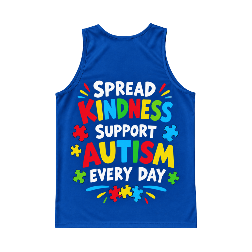Support Autism Everywhere Running Singlet Unisex Tank Top