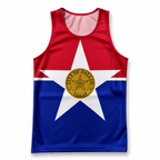 Texas Running Tank Top Dallas City Flag Running Singlet for Men and Women