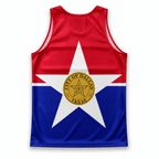 Texas Running Tank Top Dallas City Flag Running Singlet for Men and Women