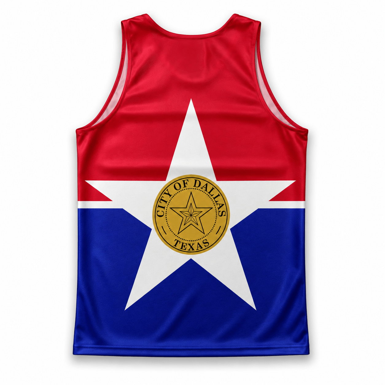 Texas Running Tank Top Dallas City Flag Running Singlet for Men and Women