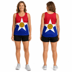 Texas Running Tank Top Dallas City Flag Running Singlet for Men and Women