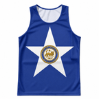 Texas Running Tank Top Houston City Flag Running Singlet for Men and Women