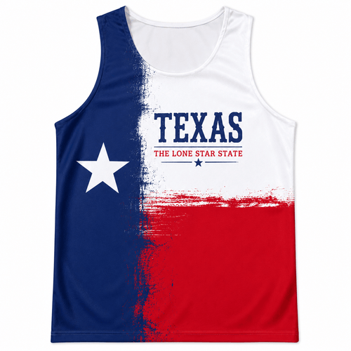 Texas Running Tank Top Lone Star State Running Singlet for Men and Women