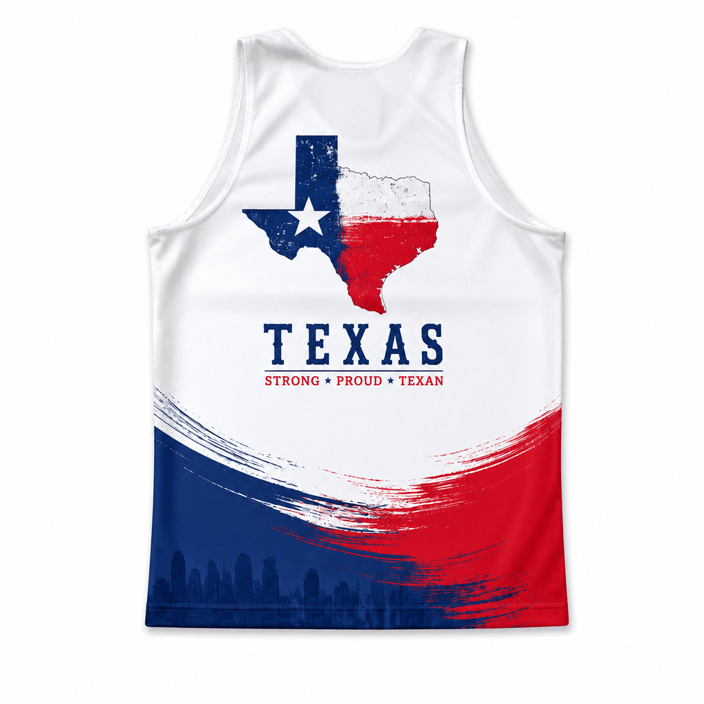 Texas Running Tank Top Lone Star State Running Singlet for Men and Women