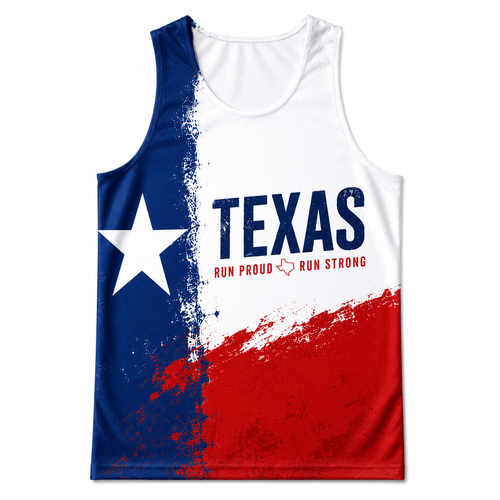 Texas Running Tank Top Run Proud Run Strong Running Singlet for Men and Women