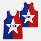 Texas Running Tank Top San Antonio City Flag Running Singlet for Men and Women