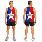 Texas Running Tank Top San Antonio City Flag Running Singlet for Men and Women