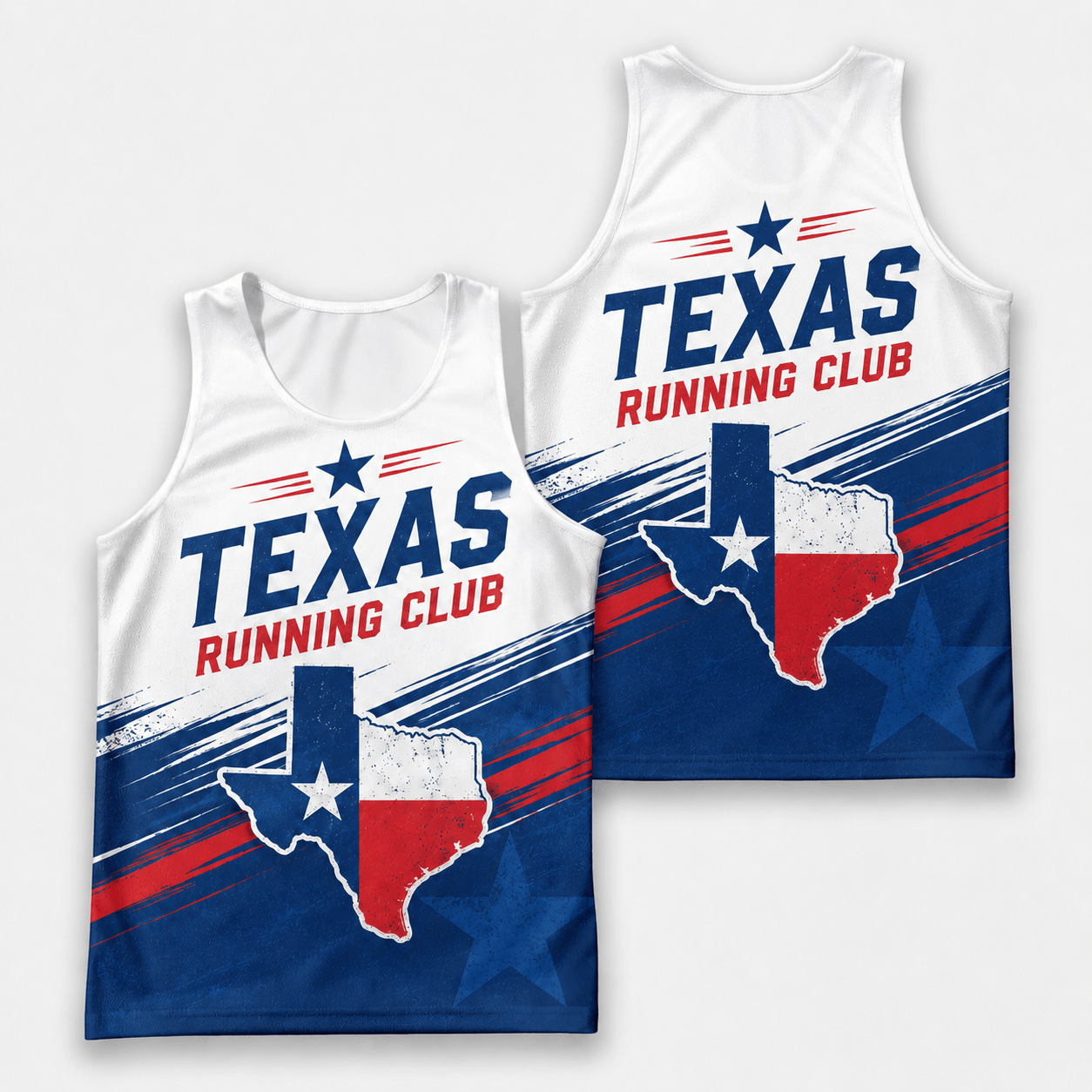 Texas Running Tank Top Texas Running Club Running Singlet for Men and Women