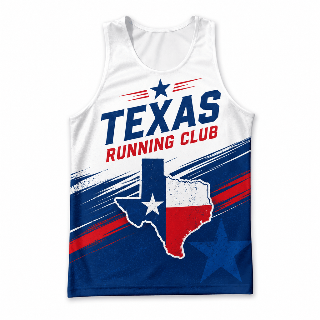 Texas Running Tank Top Texas Running Club Running Singlet for Men and Women