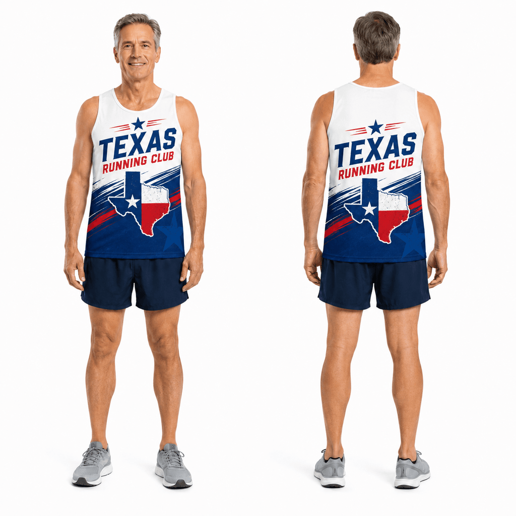 Texas Running Tank Top Texas Running Club Running Singlet for Men and Women