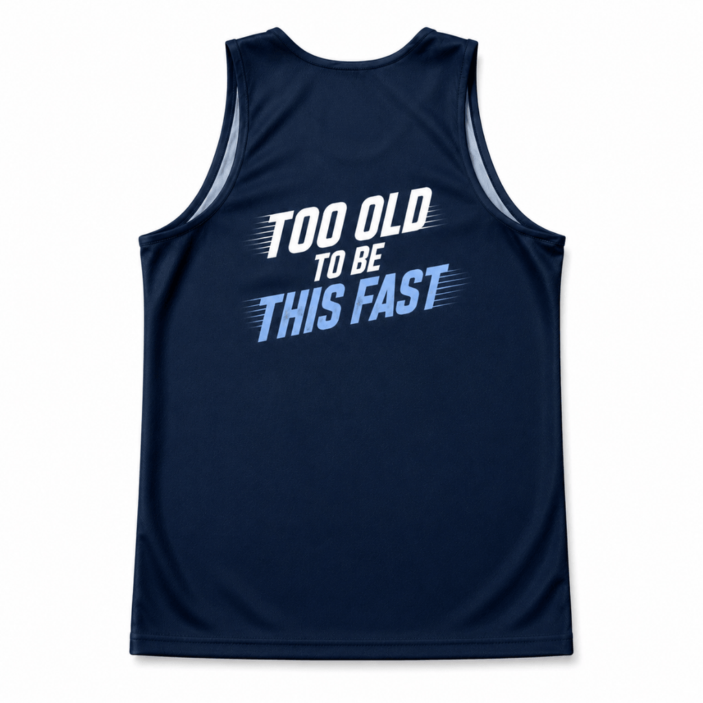 Funny Running Tank Top - Too Old To Be This Fast Tech Singlet