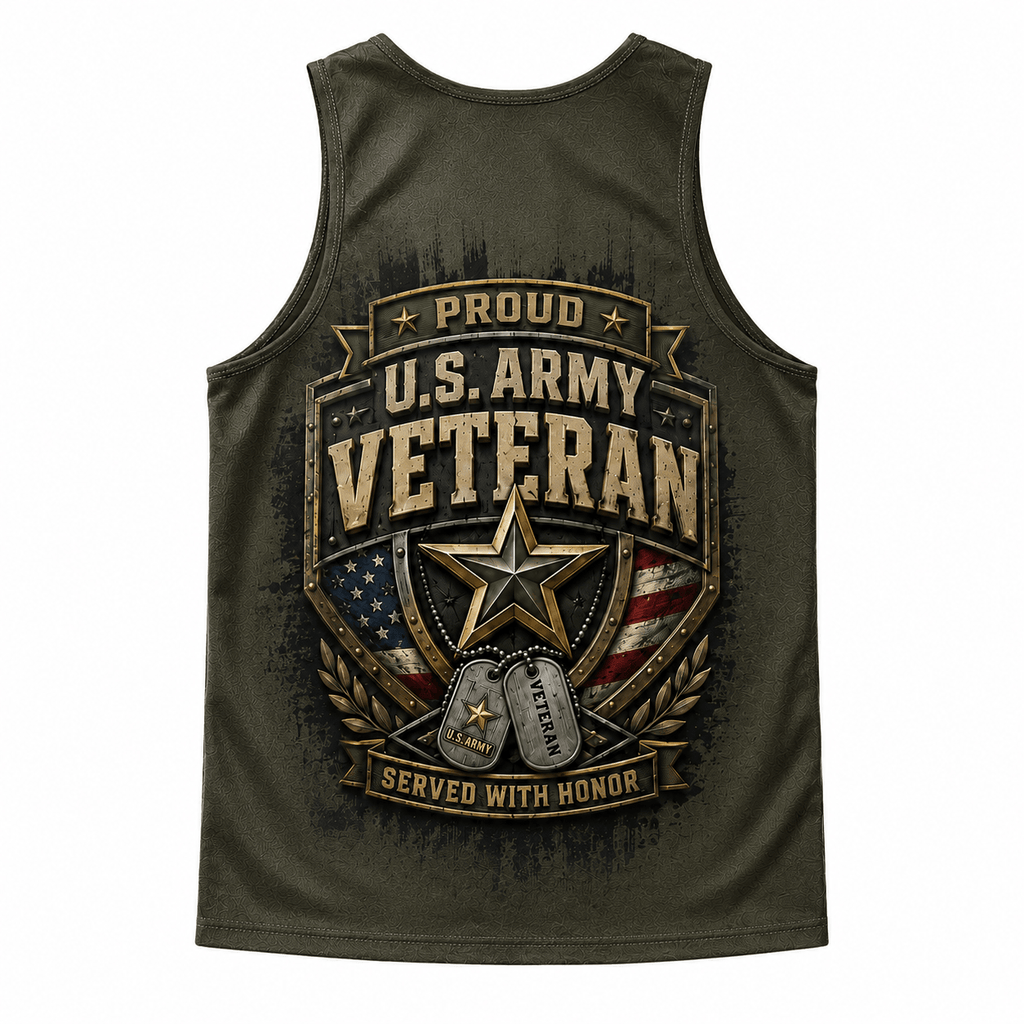 Veteran Running Tank Top - U.S. Army Veteran Tech Running Singlet