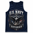 Veteran Running Tank Top - U.S. Navy Veteran Tech Running Singlet