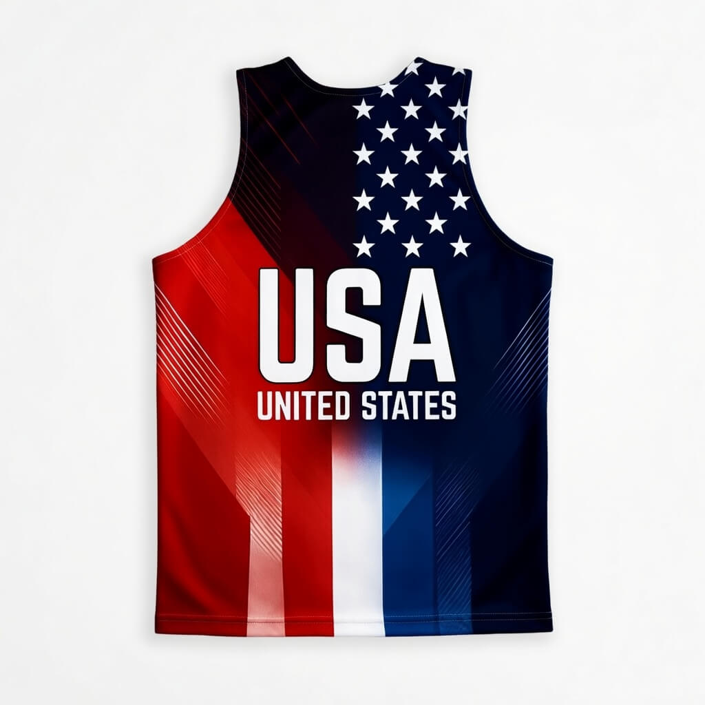 USA Colors Tech Running Tank Top