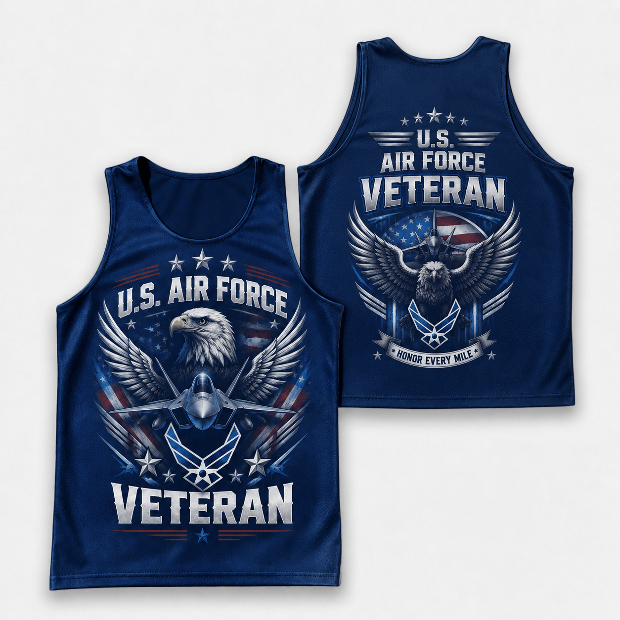 Veteran Running Tank Top - Air Force Veteran Tech Running Singlet
