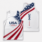 USA Running Tank Top 2026 American Flag Running Singlet for Men and Women