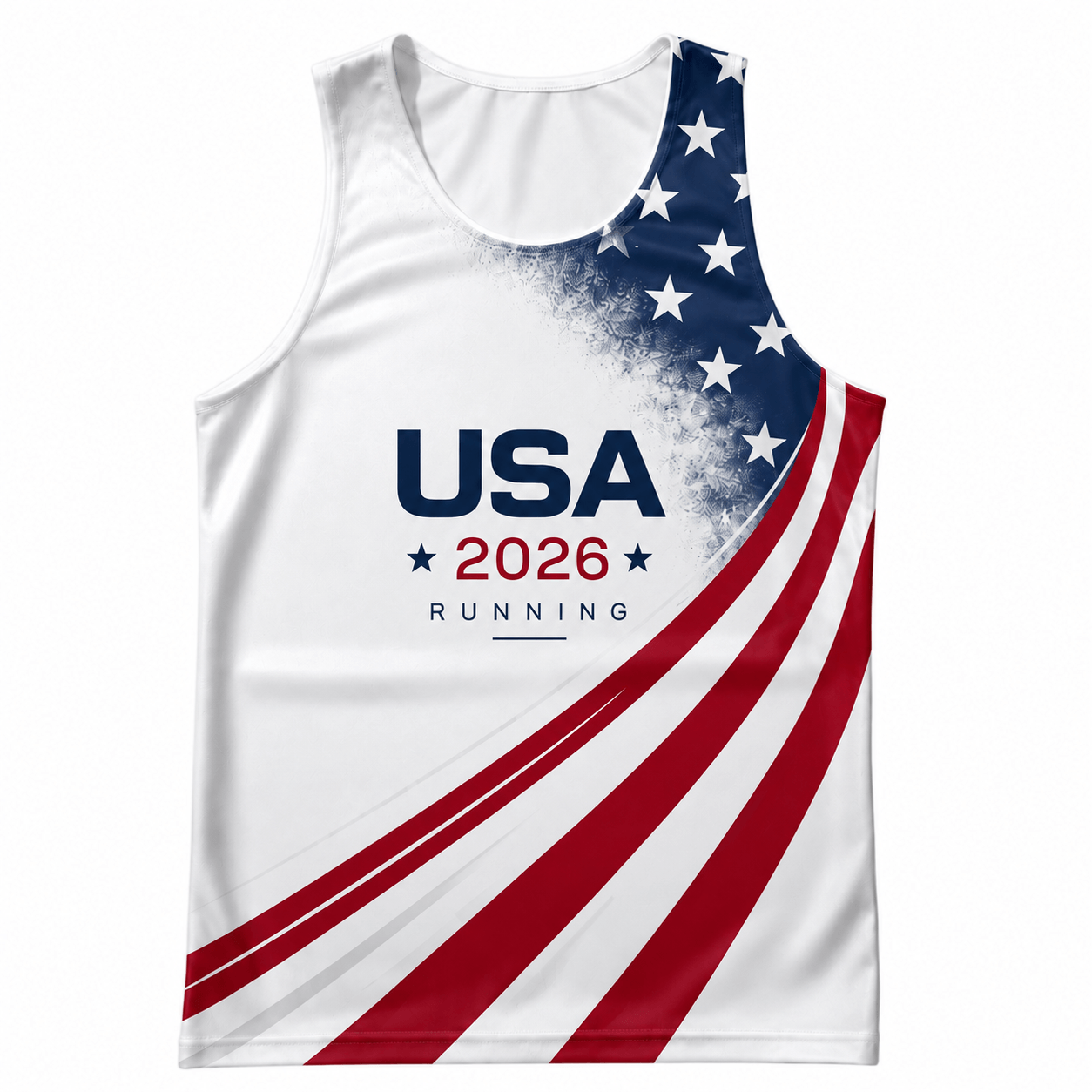USA Running Tank Top 2026 American Flag Running Singlet for Men and Women