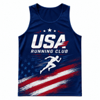 USA Running Tank Top USA Running Club Running Singlet for Men and Women