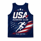 USA Running Tank Top USA Running Club Running Singlet for Men and Women
