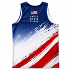 USA Running Tank Top United We Run Strong Running Singlet for Men and Women
