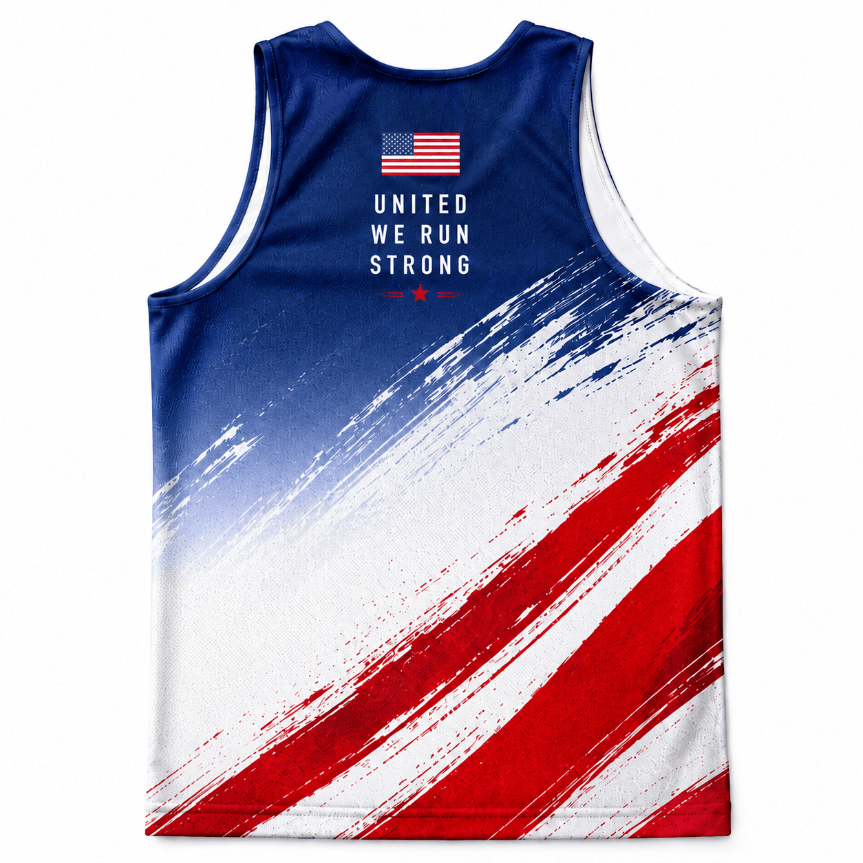 USA Running Tank Top United We Run Strong Running Singlet for Men and Women