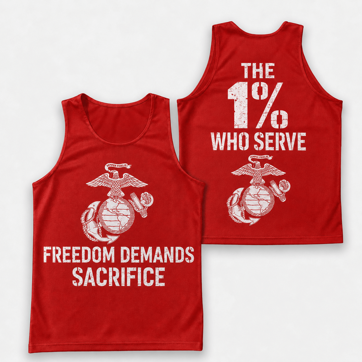 Veteran Running Tank Top - USMC Tech Running Singlet