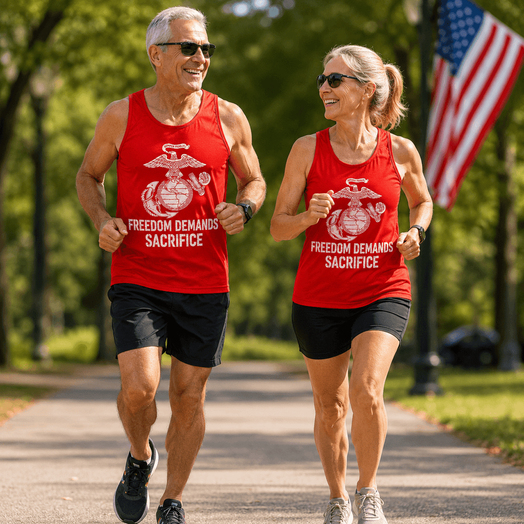 Veteran Running Tank Top - USMC Tech Running Singlet
