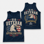 Veteran Running Tank Top - Veteran Eagle Tech Running Singlet