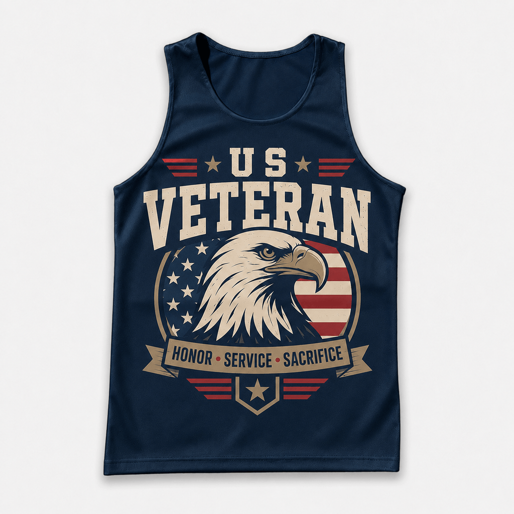 Veteran Running Tank Top - Veteran Eagle Tech Running Singlet