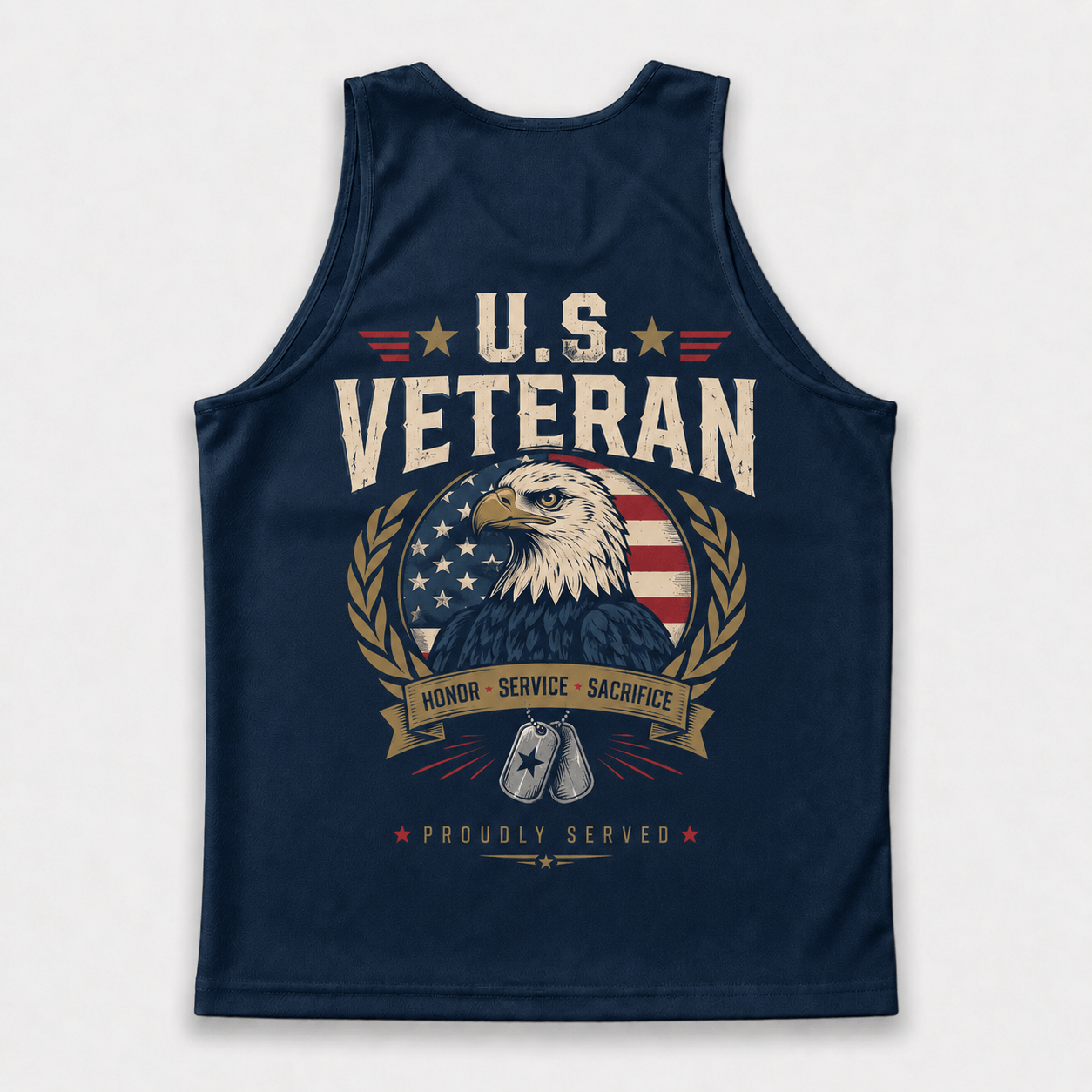 Veteran Running Tank Top - Veteran Eagle Tech Running Singlet
