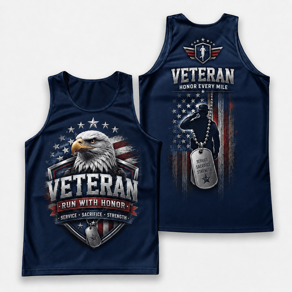 Veteran Running Tank Top - Veteran Tech Running Singlet