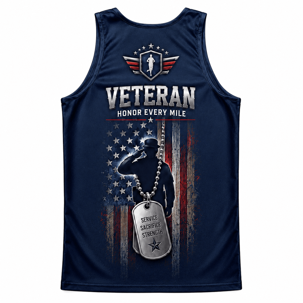 Veteran Running Tank Top - Veteran Tech Running Singlet