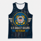 Veteran Running Tank Top - US Coast Guard Veteran Tech Singlet