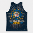 Veteran Running Tank Top - US Coast Guard Veteran Tech Singlet